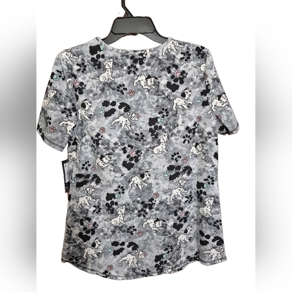 Disney 101 Dalmations V-neck Scrub Top Avail Sizes S M NWT - Picture 2 of 2